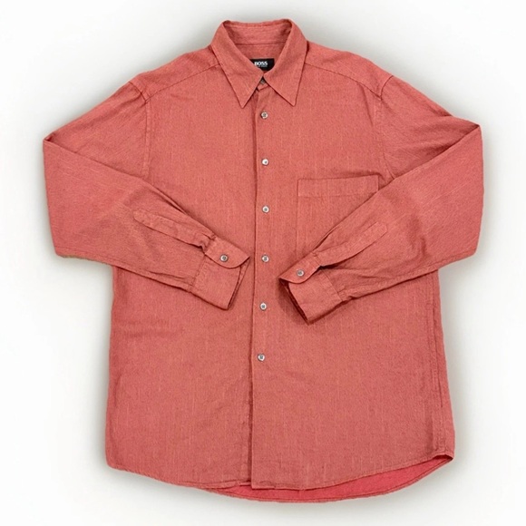 Vintage Hugo Boss Regular Fit Button
Down Shirt Men's Size Medium - Picture 1 of 10